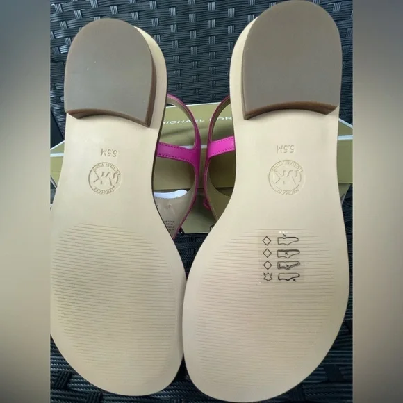 Michael Kors Shoes,Michael Kors Sandals,Michael Kors Pink T-Strap Sandals - Picture 11 of 11